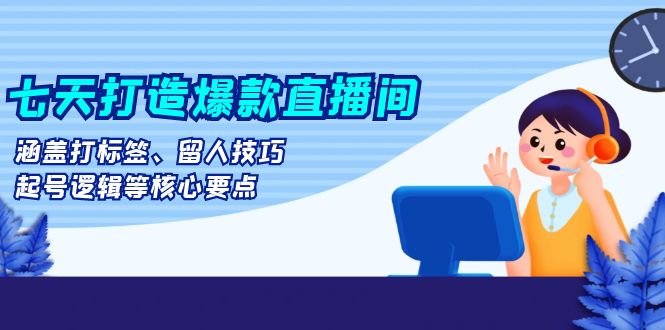 （13382期）七天打造爆款直播间：涵盖打标签、留人技巧、起号逻辑等核心要点_山林科技社-山林科技社