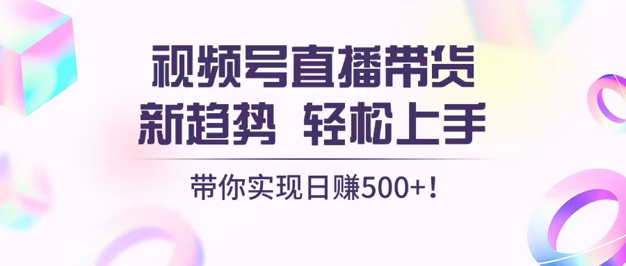 （13370期）视频号直播带货新趋势，轻松上手，带你实现日赚500+_山林科技社-山林科技社