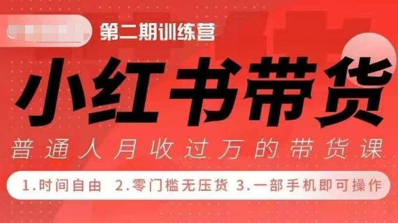 小红书带货42天训练营2.0版：宝妈、自由职、上班族、大学生副业增收大红利项目-山林科技社