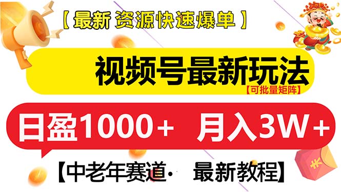 （13530期）视频号最新玩法 中老年赛道 月入3W+_山林科技社-山林科技社