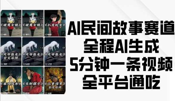 AI技术驱动民间故事视频创作，5分钟生成全平台通用内容-山林科技社