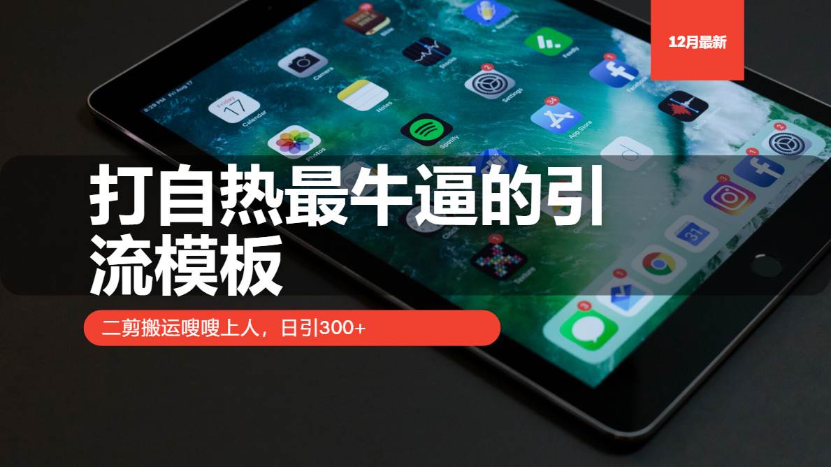 自热引流模板：二剪搬运技巧助力日引300+用户-山林科技社