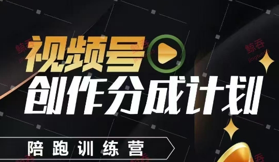 视频号创作分成计划陪跑训练营，手把手教会你如何制作视频，细水长流型项目！——山林科技社-山林科技社
