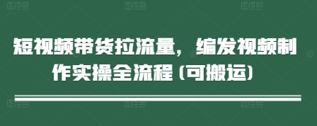 短视频带货拉流量，编发视频制作实操全流程(可搬运)！——山林科技社-山林科技社