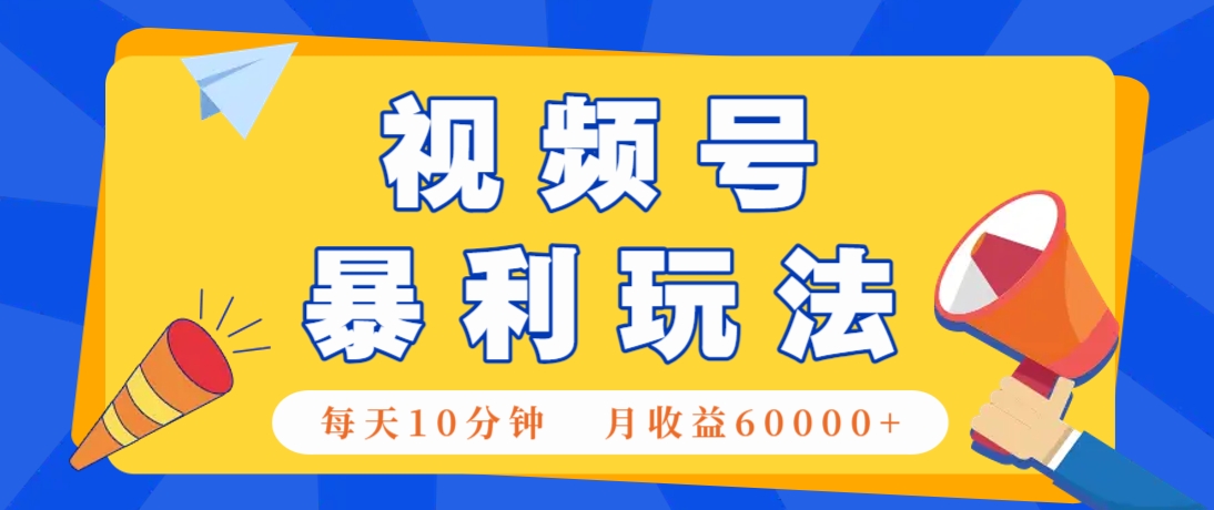 视频号AI赚钱法，每天只需10分钟，月入6万+！（超详细拆解）！_山林科技社-山林科技社