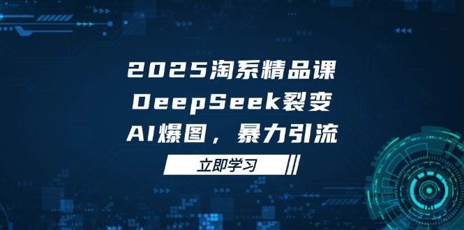 2025无界精品课，DeepSeek裂变，AI爆图，暴力引流助力淘系运营！_山林科技社-山林科技社