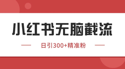 小红书只要你有同行就能获客，独家野路子获客玩法，暴力截流【揭秘】！——山林科技社-山林科技社