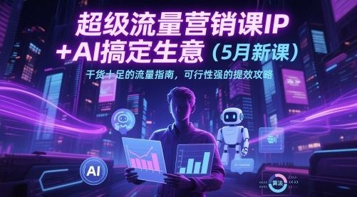 超级流量营销课IP+AI搞定生意（5月新课）干货十足的流量指南，可行性强的提效攻略！——山林科技社-山林科技社