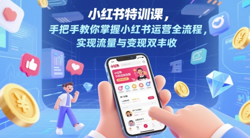 小红书特训课，手把手教你掌握小红书运营全流程，实现流量与变现双丰收！——山林科技社-山林科技社