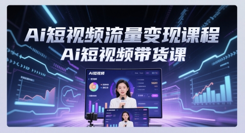 Ai短视频流量变现课程，Ai短视频带货课！——山林科技社-山林科技社