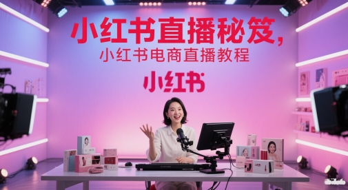 小红书直播秘笈，小红书电商直播教程！——山林科技社-山林科技社