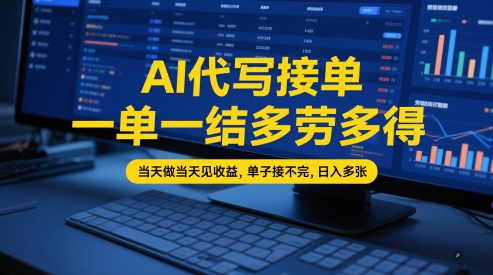 AI代写接单,一单一结多劳多得,当天做当天见收益,单子接不完,日入多张【全网最全实操课程】——山林科技社 AI代写接单,一单一结多劳多得,当天做当天见收益,单子接不完,日入多张【全网最全实操课程】——山林科技社