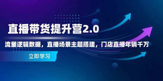 （14694期）直播带货提升营2.0：流量逻辑数据，直播场景主题搭建，门店直播年销千万！_山林科技社-山林科技社