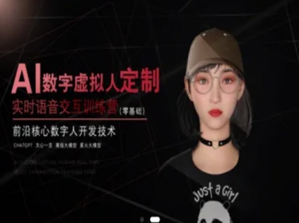 AI数字虚拟人定制，实时语音交互训练营（零基础），前沿核心数字人开发技术！——山林科技社-山林科技社