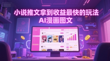小说推文拿到收益最快的玩法，AI漫画图文！——山林科技社-山林科技社
