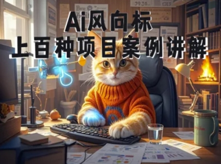 Ai风向标，附100种项目案例玩法，0基础小白到大神ai视频商业应用教学！——山林科技社-山林科技社