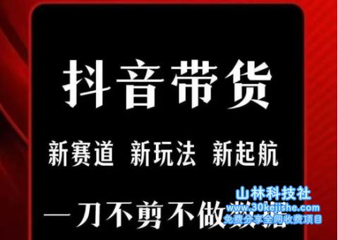 图片[1]-抖音短视频一刀没有剪带货，没有剪辑，没有直播，天天发个视频，等着出单取得带货佣金——生财有道守业名目网-生财有道