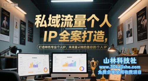 私域流量个人IP全案打造，打造特色专业个人IP，未来最值钱的是你的个人IP——山林科技社-山林科技社
