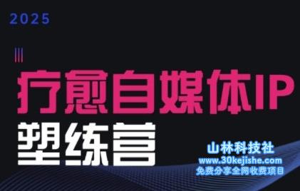 2025治愈自媒体IP训练营，专为疗愈领域从业者打造——山林科技社-山林科技社
