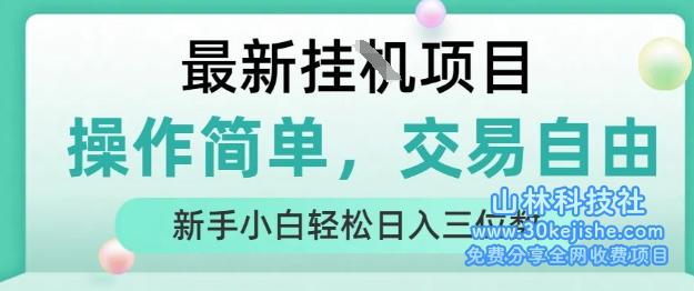 最新挂G项目，操作简单，交易自由，人人可上手，新手小白轻松日入三位数【揭秘】——山林科技社-山林科技社