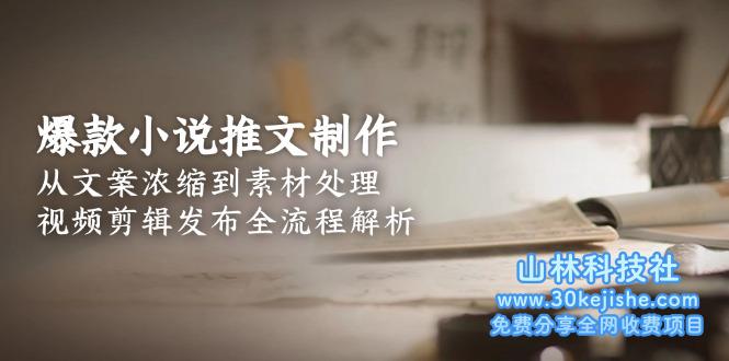 （15098期）爆款小说推文制作，从文案浓缩到素材处理，视频剪辑发布全流程解析！_山林科技社-山林科技社