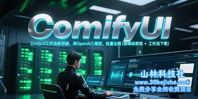 （15191期）ComfyUI工作流新突破，用OpenAI三模型，批量出图(保姆级教程+工作流下载)_山林科技社-山林科技社