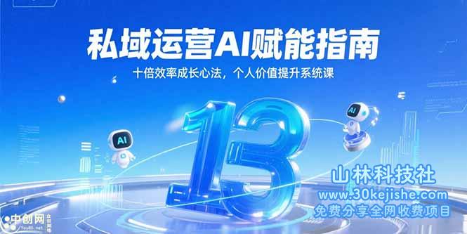（15176期）私域运营AI赋能指南，十倍效率成长心法，个人价值提升系统课_山林科技社-山林科技社