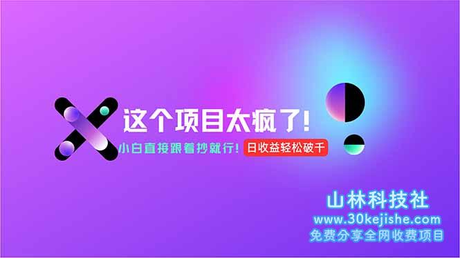 （15114期）用AI工具无脑生成，小白零成本操作，轻松日入1000+，现在入局正当时！_山林科技社-山林科技社