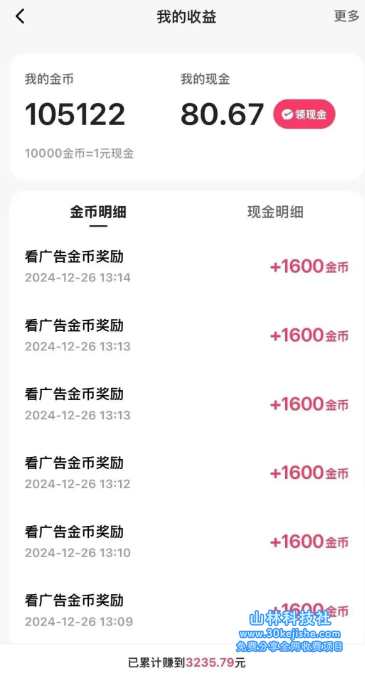 图片[2]-一天晃动收入20-30元，这4个办法，让你快捷把握快手极速版金币赚钱能耐（附详细教程）_生财有道守业网-生财有道