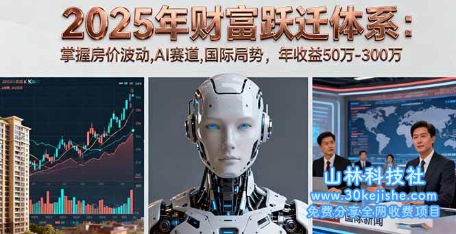 （第42期）2025年财富跃迁体系：掌握房价波动、AI赛道、国际局势，年收益50万-300万！-山林科技社