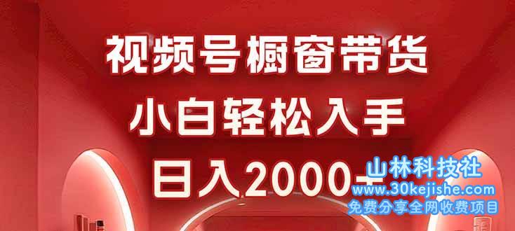 （第31期）视频号橱窗带货，小白轻松入手，日入2000+！-山林科技社