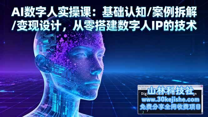（第94期）AI数字人实操课：基础认知/案例拆解/变现设计，从零搭建数字人IP的技术！-山林科技社