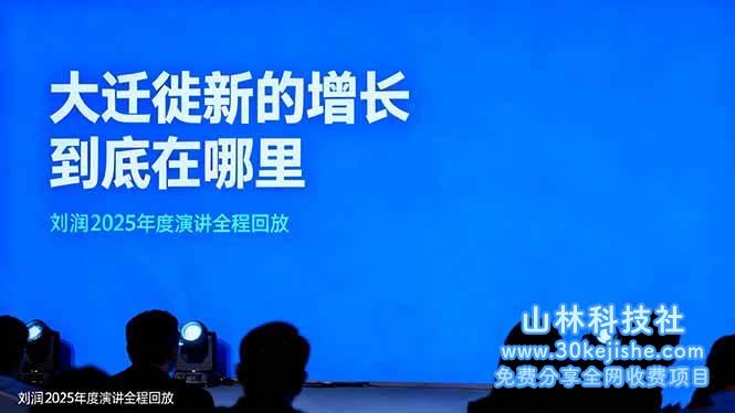 （第119期）刘润2025年度演讲全程回放，大迁徙新的增长到底在哪里？-山林科技社
