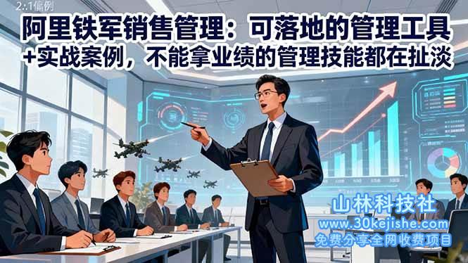 （第194期）阿里铁军销售管理：可落地的管理工具+实战案例，不能拿业绩的管理都在扯淡！-山林科技社