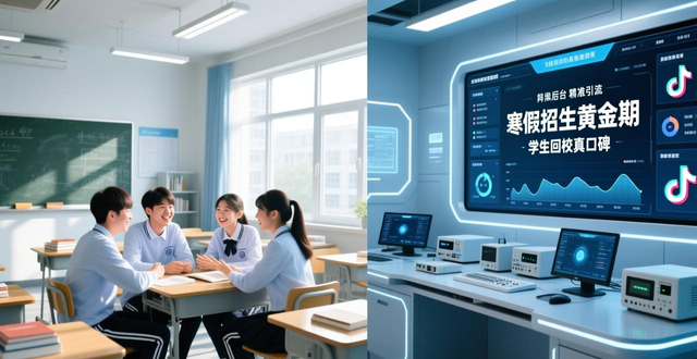 寒假招生黄金期，回流生靠两条腿：学生回校真口碑+抖音精准引流！-山林科技社