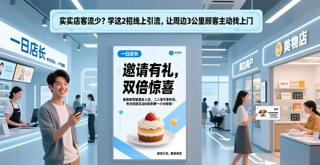 实体店客流少？学这2招线上引流，让周边3公里顾客主动找上门！-山林科技社