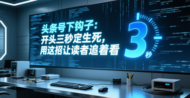头条号下钩子：开头三秒定生死，用这招让读者追着看！-山林科技社