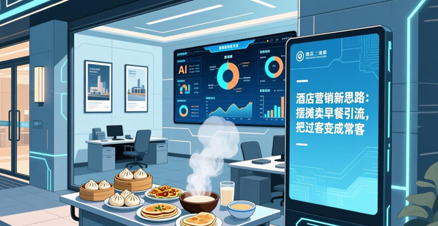 酒店营销新思路：摆摊卖早餐引流，把过客变成常客！-山林科技社