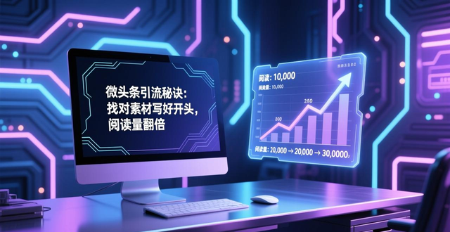 微头条引流秘诀：找对素材写好开头，阅读量翻倍！-山林科技社