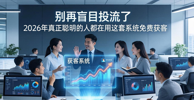 别再盲目投流了，2026年真正聪明的人都在用这套系统免费获客！-山林科技社