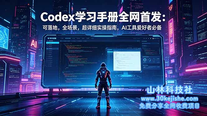 （第67期）Codex学习手册全网首发：可落地，全场景，超详细实操指南，AI工具爱好者必备！-山林科技社