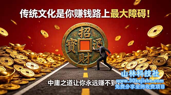 （第66期）付费文章：传统文化是你赚钱路上最大障碍！中庸之道让你永远赚不到钱！-山林科技社