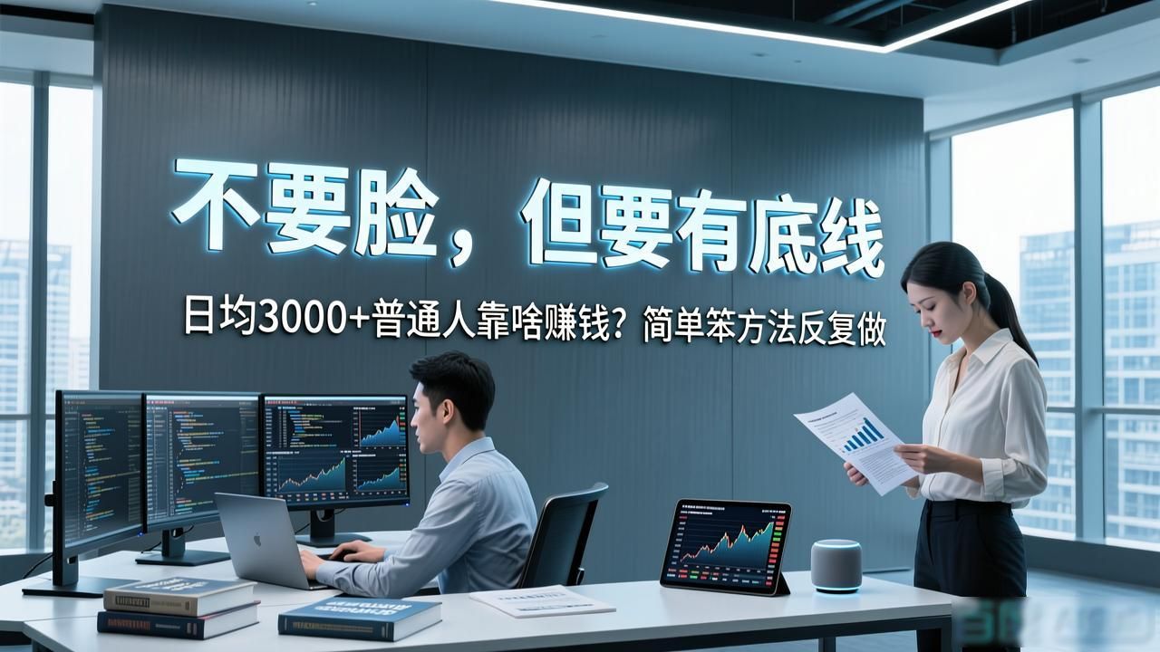 日均3000+普通人靠啥赚钱?简单笨方法反复做!-山林科技社