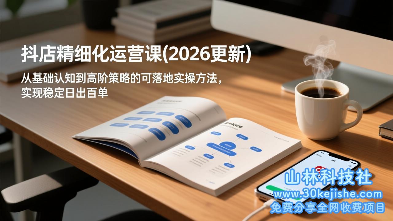 （第92期）抖店精细化运营课(更新6月)，从基础认知到高阶策略的可落地实操方法，实现稳定日出百单！-山林科技社